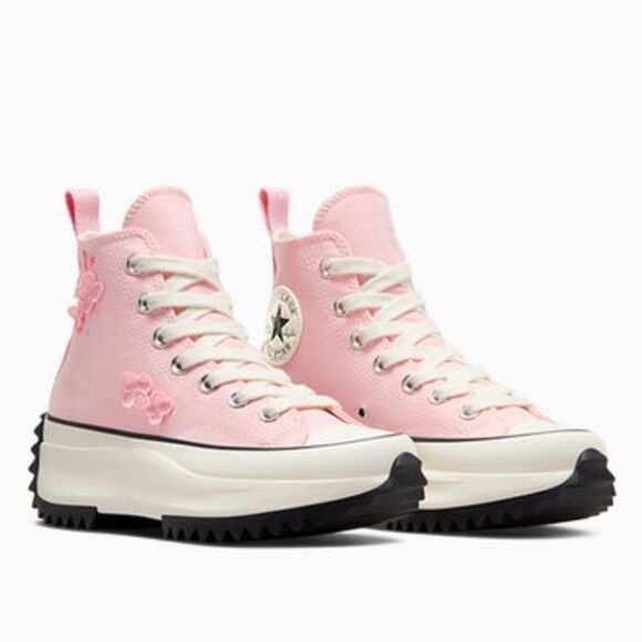 BRAND NEW CONVERSE RUN STAR HIKE PLATFORM 3D FLOWERS WOMEN'S SHOES SNEAKER - Picture 13 of 15